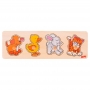 Goki Drevené vkladacie puzzle Zvieratká 57866-1