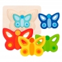 Goki Viacvrstvové puzzle Motýle, 5 dielikov 57486-1