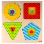 Goki Viacvrstvové puzzle Geometrické tvary, 16 dielikov 57705-2