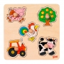 Goki Drevené vkladacie puzzle pre najmenších V krajine 57546-1