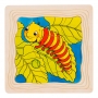 Goki Viacvrstvové puzzle Húsenica, 44 dielikov 57523-1