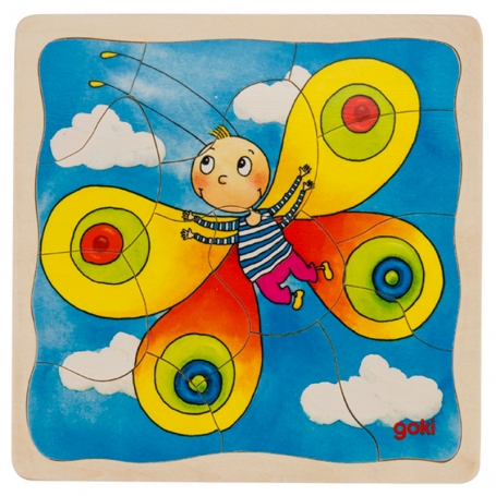 Goki Viacvrstvové puzzle Húsenica, 44 dielikov {PRODUCT_REFERENCE}-1