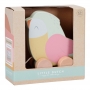 Little Dutch Drevený ťahací vtáčik Kvety a motýle {PRODUCT_REFERENCE}-2
