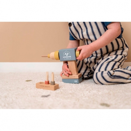 Little Dutch Detská drevená vŕtačka {PRODUCT_REFERENCE}-1