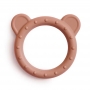 Mushie Silikónové hryzátko Bear Natural MTT100-1