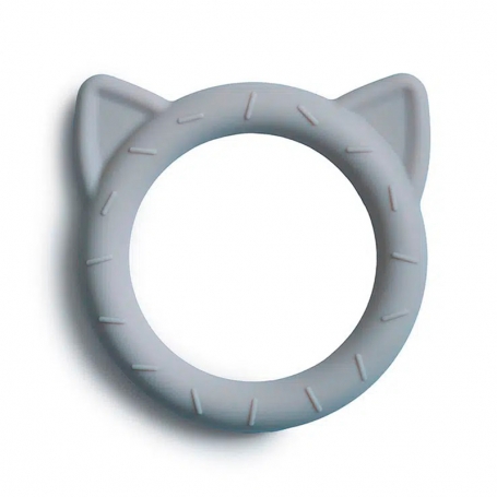 Mushie Silikónové hryzátko Cat Stone MTT114-1