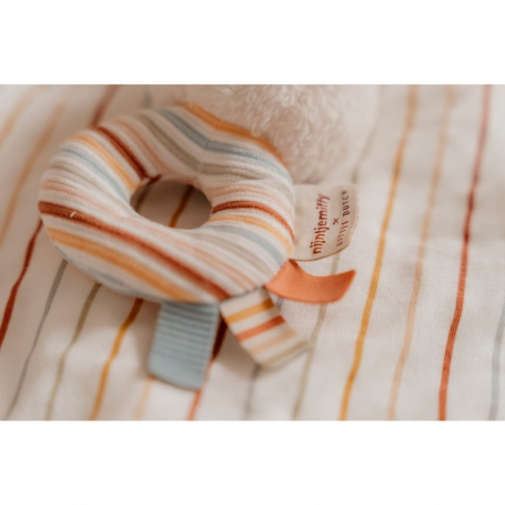 Little Dutch Mäkká hrkálka zajačik Miffy Prúžky NIJN861LD-1