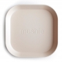 Mushie Detský tanier hranatý Ivory 2ks {PRODUCT_REFERENCE}-1