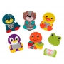 Infantino Penové hračky do kúpeľa Mix & Match 305096INF-1