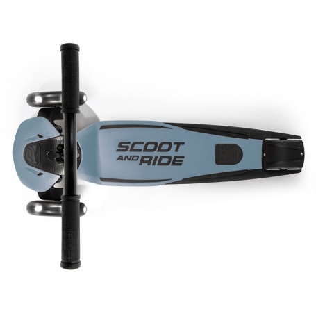 Scoot & Ride Detská kolobežka Highwaykick 5 LED steel {PRODUCT_REFERENCE}-1