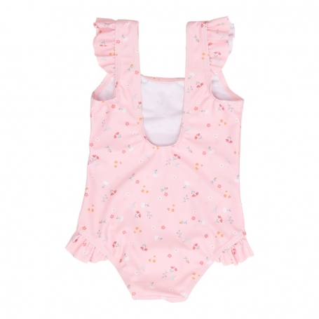 Little Dutch Dievčenské plavky s volánmi Kvety {PRODUCT_REFERENCE}-1
