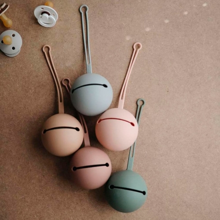 Mushie Silikónové púzdro na cumlíky Soft Lilac SPC2008-1