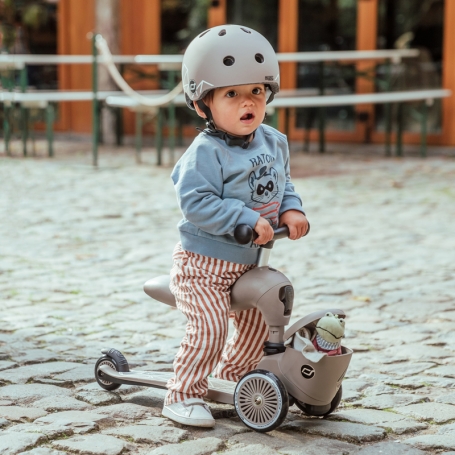 Scoot & Ride Odrážadlo kolobežka 2v1 Highwaykick 1 Lifestyle brown lines {PRODUCT_REFERENCE}-1