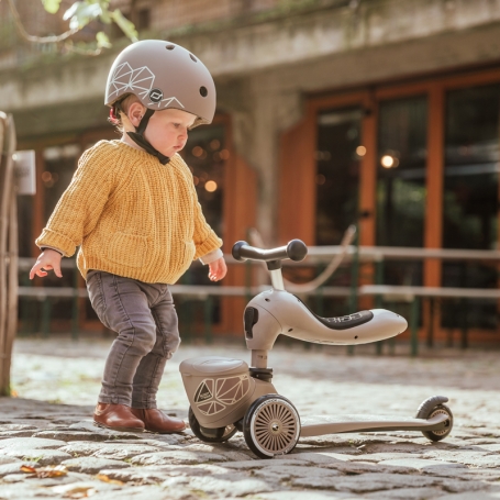 Scoot & Ride Odrážadlo kolobežka 2v1 Highwaykick 1 Lifestyle brown lines {PRODUCT_REFERENCE}-1