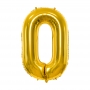 PartyDeco Fóliový balón Číslo 0 zlatý 86cm {PRODUCT_REFERENCE}-1