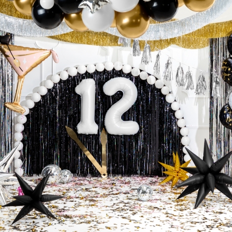 PartyDeco Fóliový balón Číslo 2 biely 86cm {PRODUCT_REFERENCE}-1