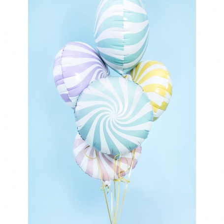 PartyDeco Fóliový balón Candy svetlomodrý 35cm FB20P-001J-1