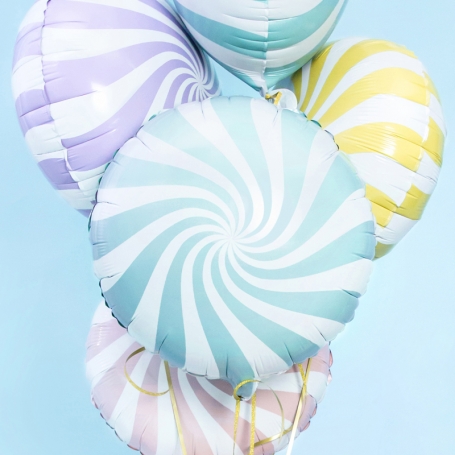 PartyDeco Fóliový balón Candy svetlomodrý 35cm {PRODUCT_REFERENCE}-1