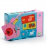Djeco Puzzle Duo Tvary a zvieratá, 12 dielikov {PRODUCT_REFERENCE}-1