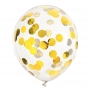 PartyDeco Balóny so zlatými konfetami 30cm 6ks {PRODUCT_REFERENCE}-1