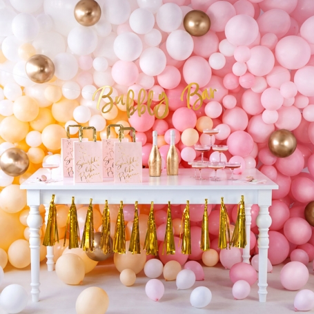PartyDeco Balónik latexový Glossy lesklé zlaté 30cm CHB1-019-50-1