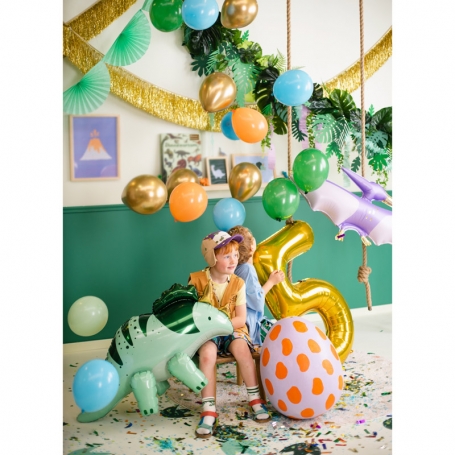 PartyDeco Balónik latexový Glossy lesklé zlaté 30cm CHB1-019-50-1