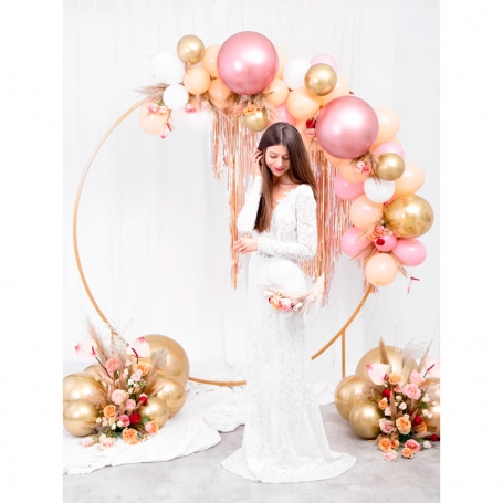 PartyDeco Balónik latexový Glossy lesklé zlaté 30cm CHB1-019-50-1