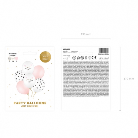 PartyDeco Balóny Mačka 30cm, 6ks SB14P-306-000-6-1