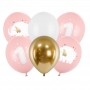 PartyDeco Balóny One Ružový mix 30cm 6ks SB14P-322-081J-6-1
