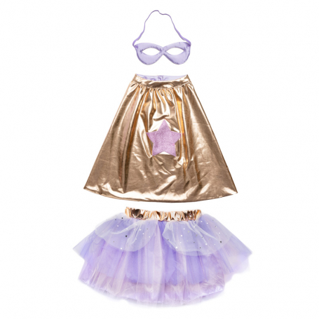 Great Pretenders Karnevalový kostým Superhrdinka Metallic Rose Gold/Lilac {PRODUCT_REFERENCE}-1