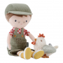 Little Dutch Plyšová bábika chlapec Farmár Jim 35cm 4563LD-5