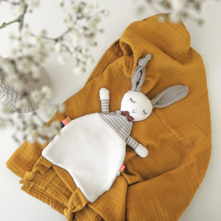 Kikadu Mojkáčik Zajačik chlapček z organickej bavlny {PRODUCT_REFERENCE}-1