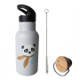 Kikadu Detská termofľaša Panda Silver Grey 350ml {PRODUCT_REFERENCE}-1