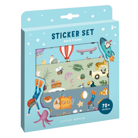 Little Dutch Samolepky Jim & Friends 70ks {PRODUCT_REFERENCE}-1