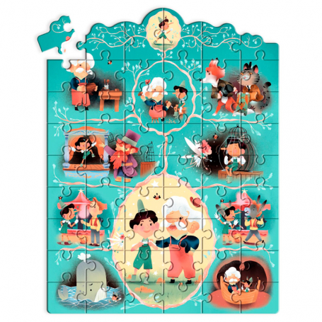 Djeco Rozprávkové puzzle Pinocchio, 54 dielikov {PRODUCT_REFERENCE}-1