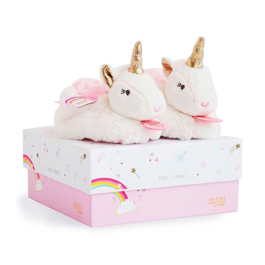 Doudou Papučky 0-6 mes - Lucie jednorožec {PRODUCT_REFERENCE}-1