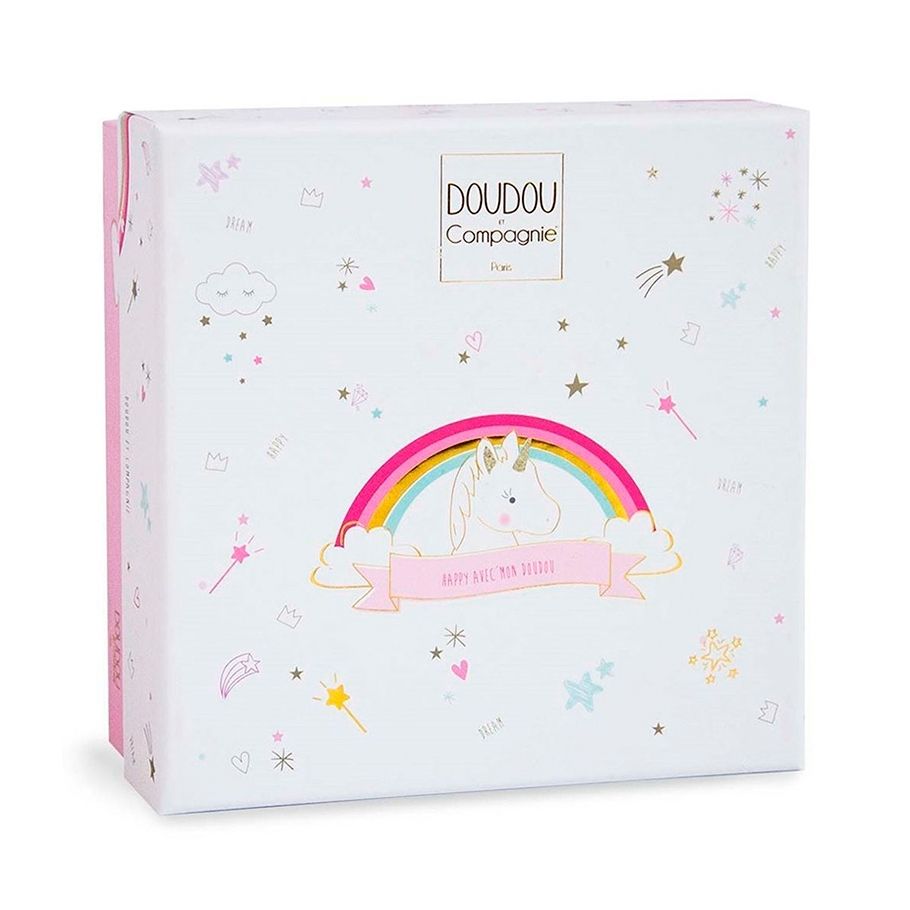 Doudou Papučky 0-6 mes - Lucie jednorožec {PRODUCT_REFERENCE}-1