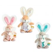 Doudou Hrkálka Zajačik s pútkom na cumlík {PRODUCT_REFERENCE}-1