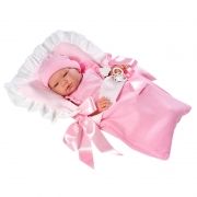 Asi Realistické bábätko Mária 43cm, v ružovej perinke 0363600-1