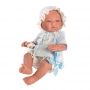 Asi Realistické bábätko Pablo 43cm, v modrom s čapicou 0364581-1