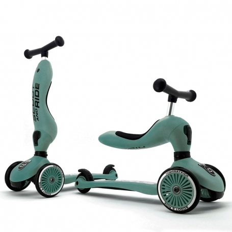 Scoot & Ride Odrážadlo kolobežka 2v1 Highwaykick 1 forest {PRODUCT_REFERENCE}-1