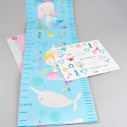 Floss & Rock Detský meter na stenu Morská panna {PRODUCT_REFERENCE}-1