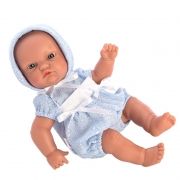 Asi Bábika bábätko Gordi 28cm, v modrom overale s čapicou 0154631-1