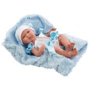 Asi Realistické bábätko Pablo 43cm, s modrou dekou {PRODUCT_REFERENCE}-1