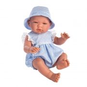 Asi Realistické bábätko Pablo 43cm, v letnom overale 0364571-1