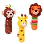 Spiegelburg Háčkovaná hrkálka Opička, Žirafa, Lev, BabyGlück 16398-1
