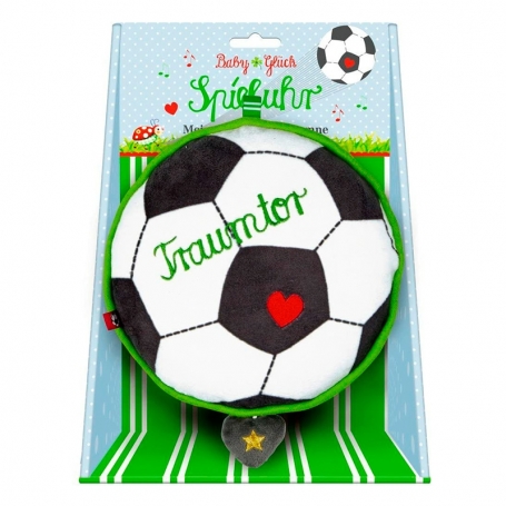 Spiegelburg Plyšová hudobná Futbalová lopta BabyGlück 14781-1