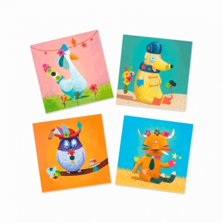 Djeco Lepenie obrázkov Zvieratká {PRODUCT_REFERENCE}-1