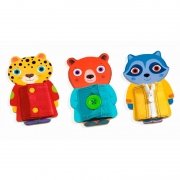 Djeco Drevená zapínacie zvieratka Ziptou DJ01663-2