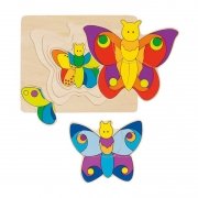 Goki Viacvrstvové puzzle Motýľ, 11 dielikov 57899-1
